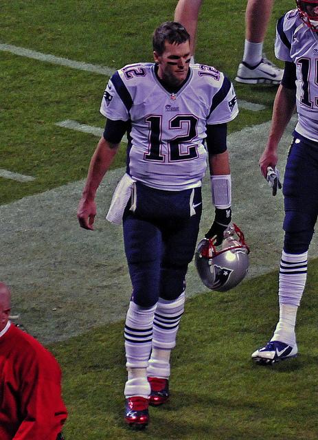 Tom Brady, the quarterback for the New England Patriots
Photo from Guy Harbert via Flickr under Creative Commons license