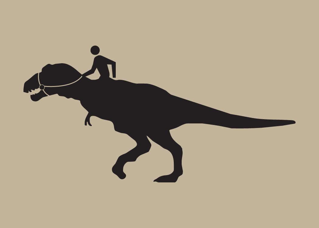 Local high school students show up to prom riding dinosaur; “Limousines are a thing of the past”